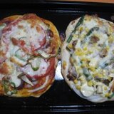 照り焼きピザ、サラミピザ